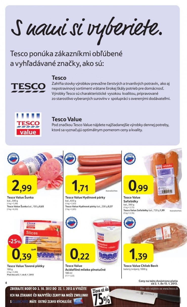 letk akn ceny Tesco strana 4