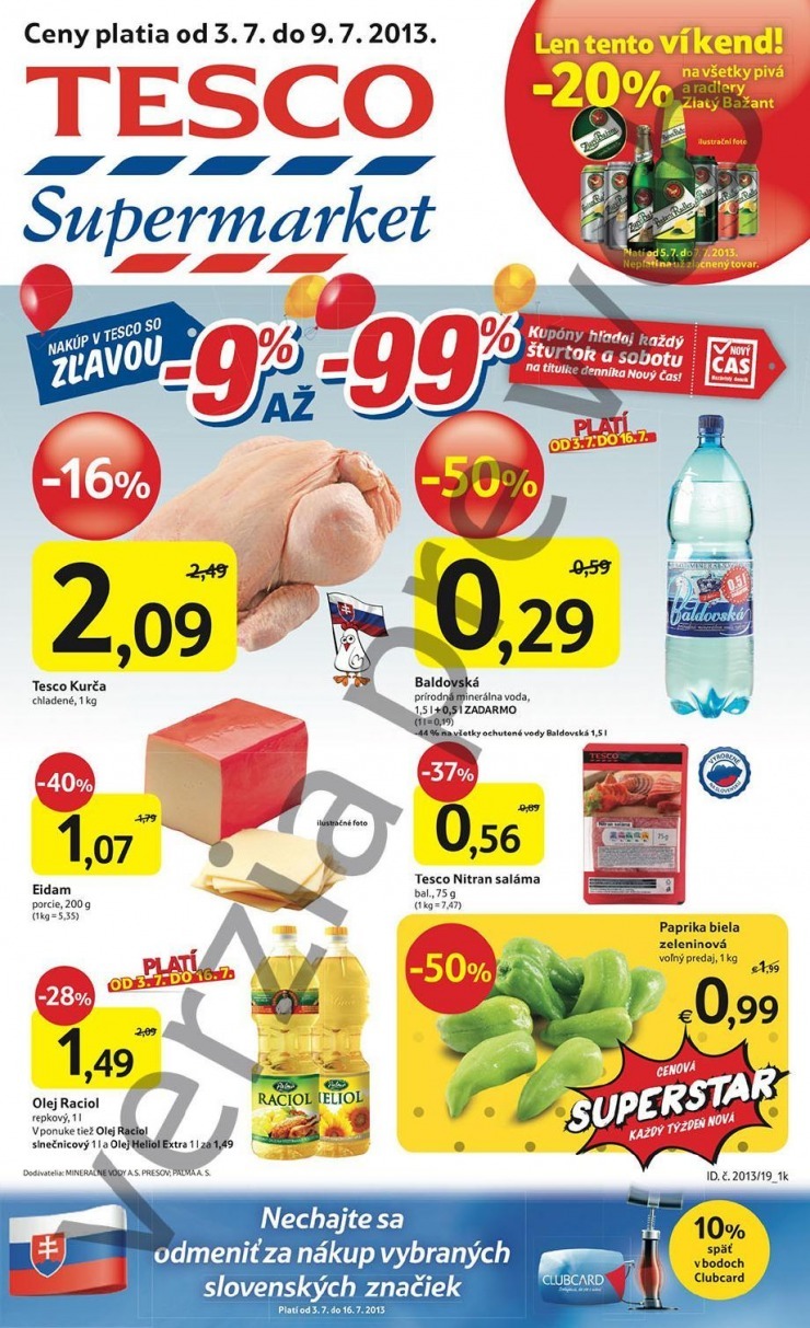 letk letk supermarket Tesco strana 1